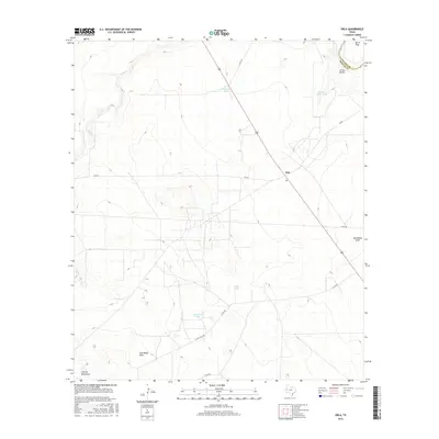 2016 Map of Orla, 2016 Print