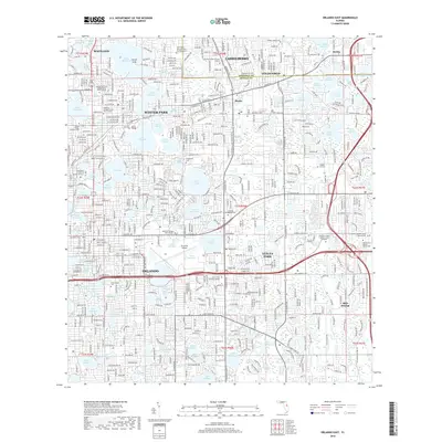 2018 Map of Orlando East, 2018 Print