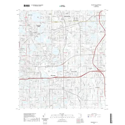 2021 Map of Orlando East, 2021 Print