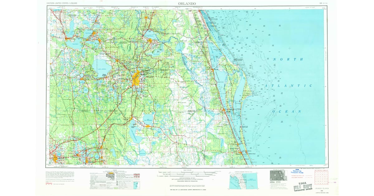 Old Historical Maps of Indian Mound - Orlando Orange County Fl Usgs Topo 1955 P1969 Og 1200x630