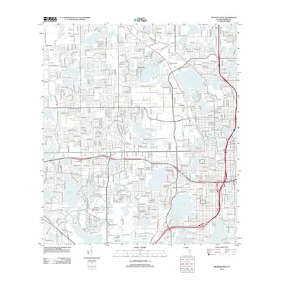 2012 Map of Orlando West, 2012 Print