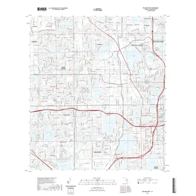 2021 Map of Orlando West, 2021 Print