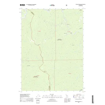 2018 Map of Orleans Mountain, 2018 Print