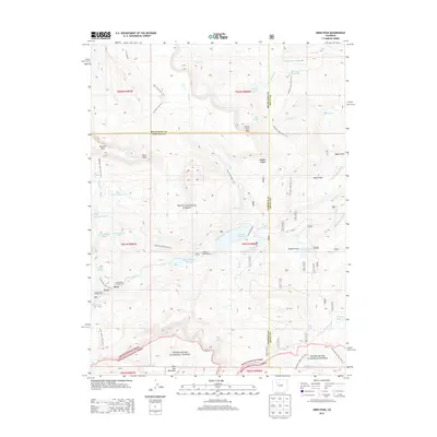 2013 Map of Orno Peak, 2013 Print