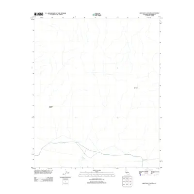 2012 Map of Orocopia Canyon, 2012 Print