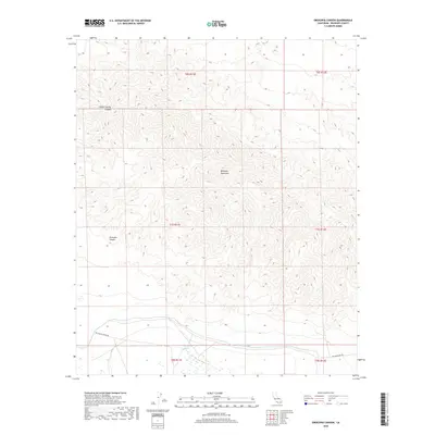 2018 Map of Orocopia Canyon, 2018 Print