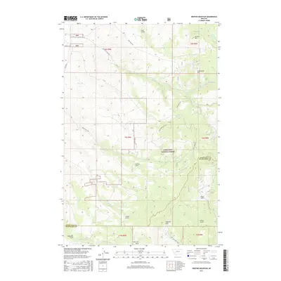 2017 Map of Orofino Mountain, 2017 Print