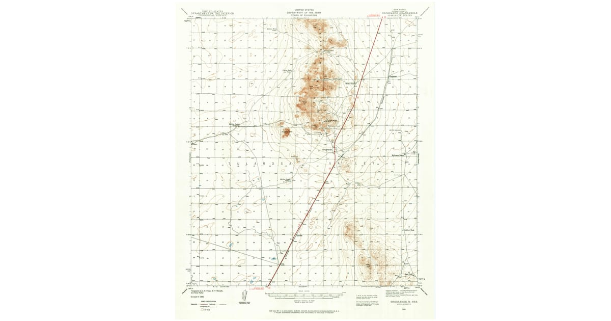 Old Maps of Orogrande NM for Genealogy - Orogrande Otero County Nm Usgs Topo 1940 P1962 Og 1200x630