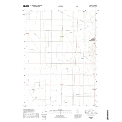 2018 Map of Orovada, 2018 Print
