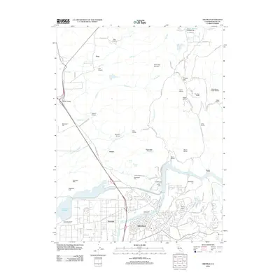 2012 Map of Oroville, 2012 Print