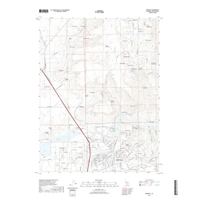 2018 Map of Oroville, 2018 Print