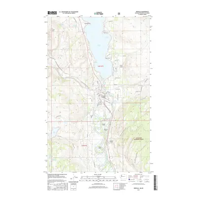 2017 Map of Oroville, 2017 Print