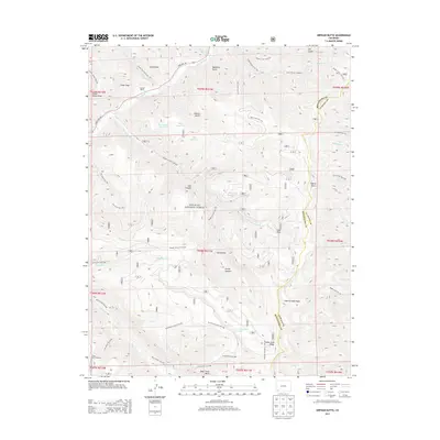 2013 Map of Orphan Butte, 2013 Print