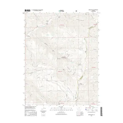 2016 Map of Orphan Butte, 2016 Print