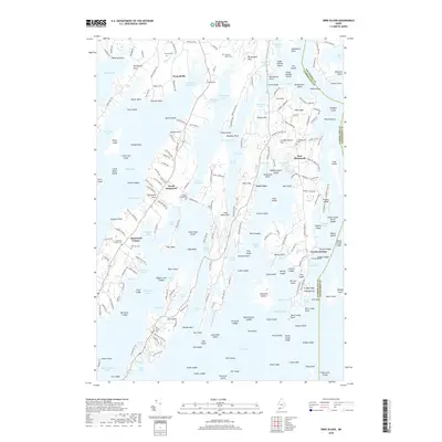 2018 Map of Orrs Island, 2018 Print