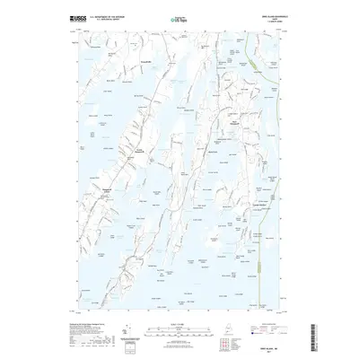 2021 Map of Orrs Island, 2021 Print