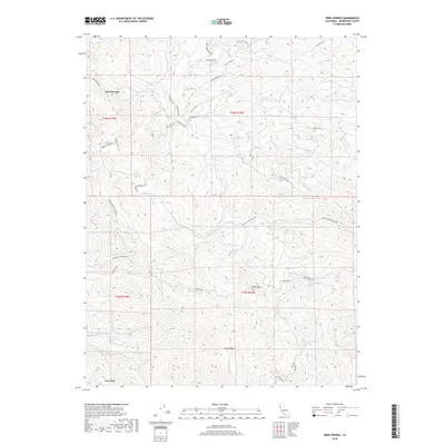 2018 Map of Orrs Springs, 2018 Print