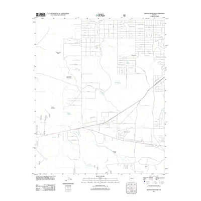 2011 Map of Ortega Mountain, 2011 Print