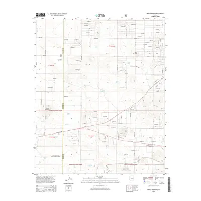 2014 Map of Ortega Mountain, 2014 Print