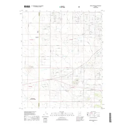 2018 Map of Ortega Mountain, 2018 Print