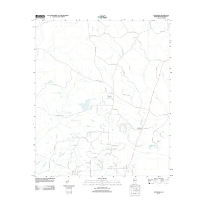 2012 Map of Orvisburg, 2012 Print