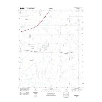 2012 Map of Osage Hills, 2012 Print