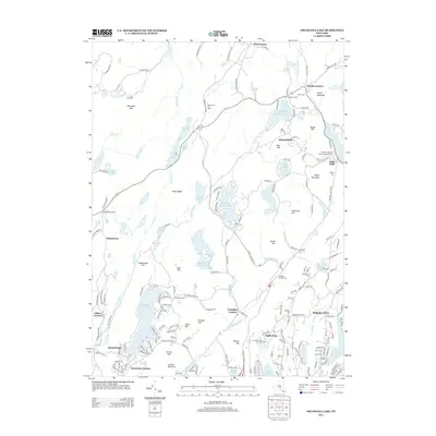 2013 Map of Oscawana Lake, 2013 Print