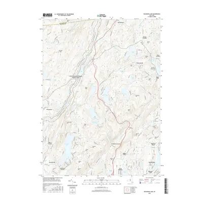 2016 Map of Oscawana Lake, 2016 Print
