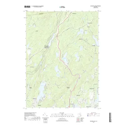 2019 Map of Oscawana Lake, 2019 Print