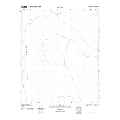 2010 Map of Oscura Peak, 2010 Print