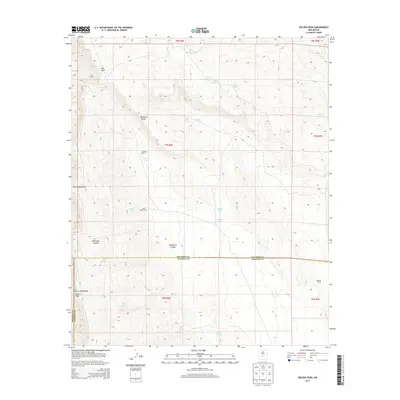 2013 Map of Oscura Peak, 2013 Print