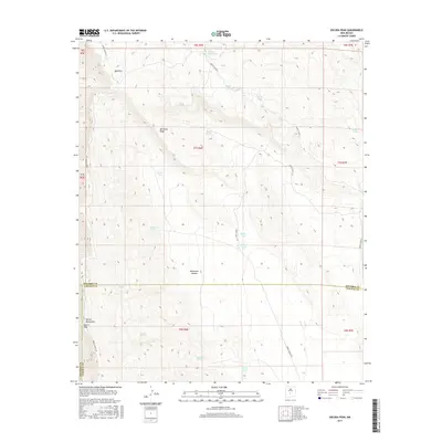 2017 Map of Oscura Peak, 2017 Print