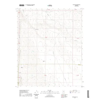 2020 Map of Oscura Peak, 2020 Print