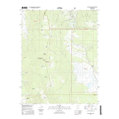2017 Map of Osha Mountain, 2017 Print