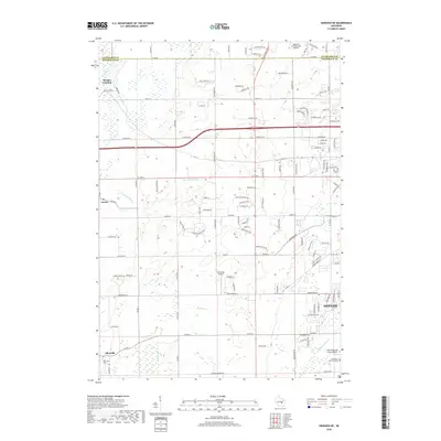 2018 Map of Oshkosh NE, 2018 Print