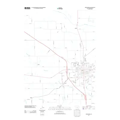 2013 Map of Oskaloosa, 2013 Print