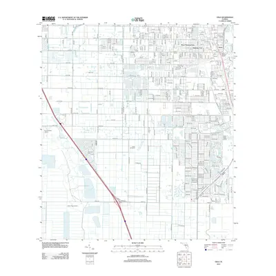 2012 Map of Oslo, 2012 Print