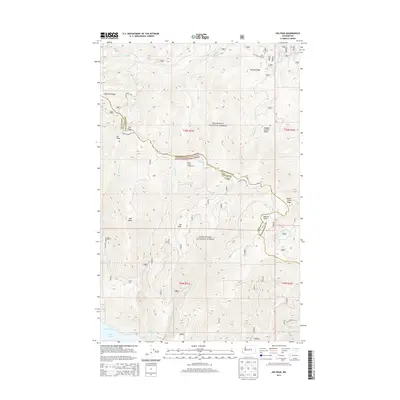 2014 Map of Oss Peak, 2014 Print