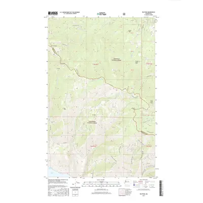 2017 Map of Oss Peak, 2017 Print