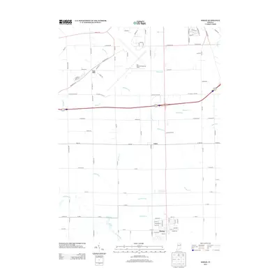 2013 Map of Ossian, 2013 Print
