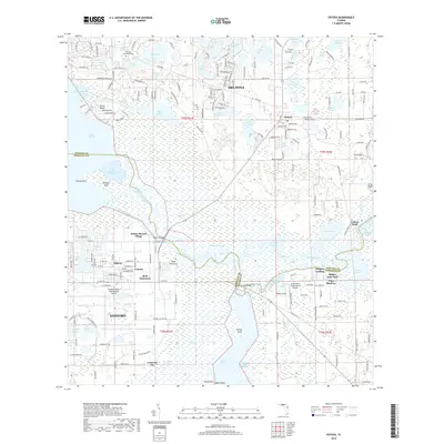 2018 Map of Osteen, 2018 Print