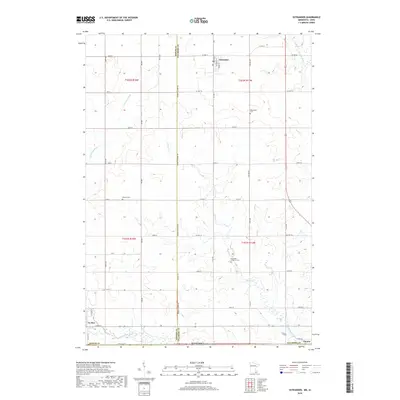 2019 Map of Ostrander, 2019 Print
