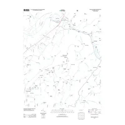 2013 Map of Oswald Dome, 2013 Print