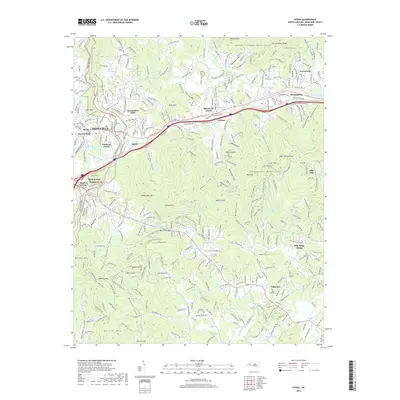 2019 Map of Oteen, 2019 Print