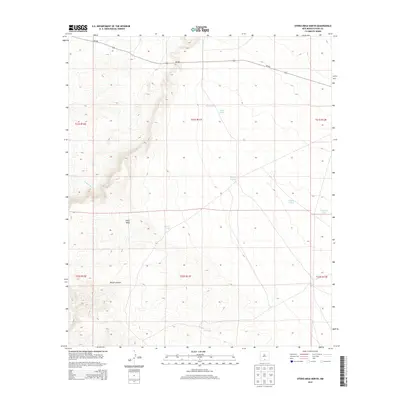 2013 Map of Otero Mesa North, 2013 Print