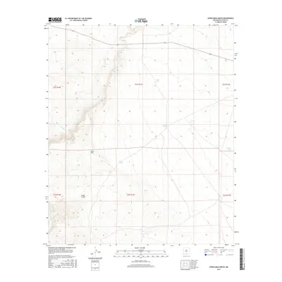 2017 Map of Otero Mesa North, 2017 Print