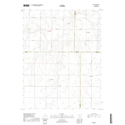 2018 Map of Otis NE, 2018 Print