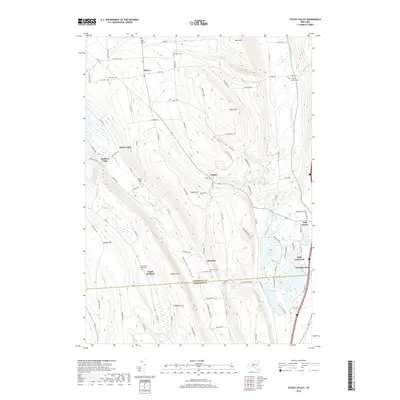 2019 Map of Otisco Valley, 2019 Print