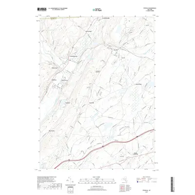 2019 Map of Otisville, 2019 Print