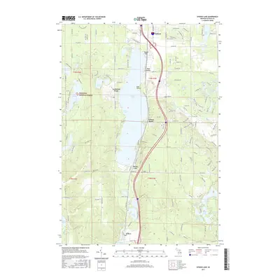 2017 Map of Otsego Lake, 2017 Print